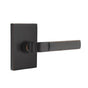 Emtek - Privacy, Modern Rectangular Rosette, Aston Lever, RH, US10B - Oil Rubbed Bronze