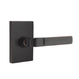 Emtek - Passage, Modern Rectangular Rosette, Aston Lever, RH, US10B - Oil Rubbed Bronze