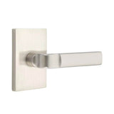 Emtek - Dummy, Modern Rectangular Rosette, Aston Lever, US15 - Satin Nickel