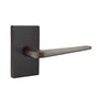 Emtek - Privacy, Modern Rectangular Rosette, Athena Lever, LH, US10B - Oil Rubbed Bronze