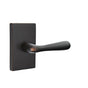 Emtek - Concealed, Privacy, Modern Rectangular Rosette, Basel Lever, US10B - Oil Rubbed Bronze