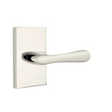 Emtek - Concealed, Privacy, Modern Rectangular Rosette, Basel Lever, US14 - Polished Nickel
