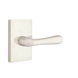 Emtek - Dummy, Modern Rectangular Rosette, Basel Lever, US15 - Satin Nickel