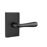 Emtek - Dummy, Modern Rectangular Rosette, Basel Lever, US19 - Flat Black