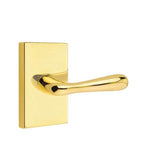 Emtek - Dummy, Modern Rectangular Rosette, Basel Lever, US3NL - Unlacquered Brass