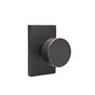 Emtek - Concealed, Passage, Modern Rectangular Rosette, Bern Knob, US10B - Oil Rubbed Bronze