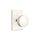 Emtek - Privacy, Modern Rectangular Rosette, Bern Knob, US14 - Polished Nickel