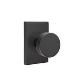 Emtek - Concealed, Privacy, Modern Rectangular Rosette, Bern Knob, US19 - Flat Black