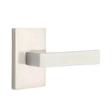 Emtek - Privacy, Modern Rectangular Rosette, Dumont Lever, RH, US15 - Satin Nickel