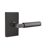 Emtek - Passage, Modern Rectangular Rosette, Hercules Lever, RH, US10B - Oil Rubbed Bronze
