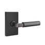 Emtek - Concealed, Passage, Modern Rectangular Rosette, Hercules Lever, US10B - Oil Rubbed Bronze