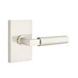 Emtek - Passage, Modern Rectangular Rosette, Hercules Lever, RH, US15 - Satin Nickel