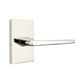 Emtek - Dummy, Modern Rectangular Rosette, Hermes Lever, US14 - Polished Nickel