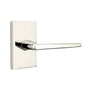 Emtek - Privacy, Modern Rectangular Rosette, Hermes Lever, RH, US14 - Polished Nickel