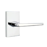 Emtek - Passage, Modern Rectangular Rosette, Hermes Lever, RH, US26 - Polished Chrome