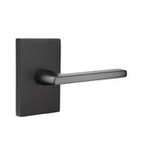 Emtek - Passage, Modern Rectangular Rosette, Helios Lever, LH, US19 - Flat Black