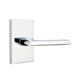 Emtek - Passage, Modern Rectangular Rosette, Helios Lever, LH, US26 - Polished Chrome