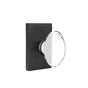 Emtek - Concealed, Passage, Modern Rectangular Rosette, Hampton Knob, US10B - Oil Rubbed Bronze