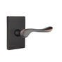 Emtek - Passage, Modern Rectangular Rosette, Luzern Lever, LH, US10B - Oil Rubbed Bronze