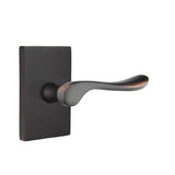 Emtek - Passage, Modern Rectangular Rosette, Luzern Lever, RH, US10B - Oil Rubbed Bronze