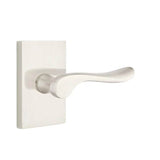 Emtek - Dummy, Modern Rectangular Rosette, Luzern Lever, US15 - Satin Nickel