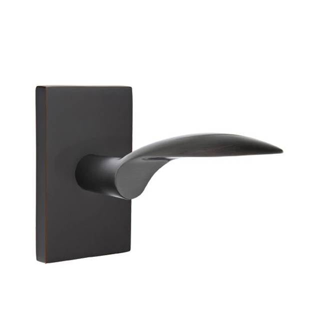 Emtek - Dummy, Modern Rectangular Rosette, Mercury Lever, US10B - Oil Rubbed Bronze