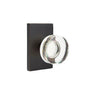 Emtek - Dummy, Modern Rectangular Rosette, Modern Disc Crystal Knob, US10B - Oil Rubbed Bronze