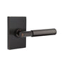 Emtek - Concealed, Passage, Modern Rectangular Rosette, Myles Lever, US10B - Oil Rubbed Bronze
