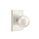 Emtek - Dummy, Modern Rectangular Rosette, Orb Knob, US15 - Satin Nickel
