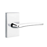 Emtek - Concealed, Passage, Modern Rectangular Rosette, Poseidon Lever, US26 - Polished Chrome