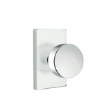 Emtek - Concealed, Passage, Modern Rectangular Rosette, Round Knob, US26 - Polished Chrome