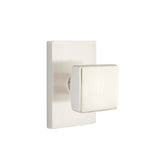 Emtek - Dummy, Modern Rectangular Rosette, Square Knob, US15 - Satin Nickel