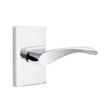 Emtek - Passage, Modern Rectangular Rosette, Triton Lever, RH, US26 - Polished Chrome