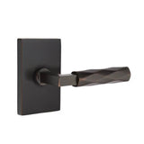 Emtek - Passage, Modern Rectangular Rosette US10B, L-Square Stem US10B, Tribeca Handle US10B LH - Oil Rubbed Bronze