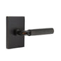 Emtek - Dummy, Modern Rectangular Rosette US10B, R-Bar Stem US10B, Knurled Handle US10B - Oil Rubbed Bronze