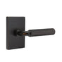 Emtek - Dummy, Modern Rectangular Rosette US10B, R-Bar Stem US10B, Straight Knurled Handle US10B - Oil Rubbed Bronze