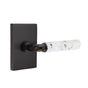 Emtek - Select Dummy, Modern Rectangular Rosette US10B, R-Bar Stem US10B, Light Terrazzo Handle - Oil Rubbed Bronze