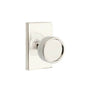 Emtek - Privacy, Modern Rectangular Rosette US14, Conical Stem US14, Knurled Knob US14 - Polished Nickel