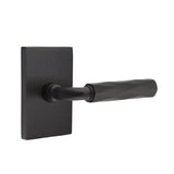 Emtek - Dummy, Modern Rectangular Rosette US19, R-Bar Stem US19, Tribeca Handle US19 - Flat Black