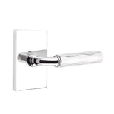 Emtek - Dummy, Modern Rectangular Rosette US26, R-Bar Stem US26, Tribeca Handle US26 - Polished Chrome