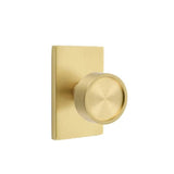 Emtek - Passage, Modern Rectangular Rosette, Verve Knob, US4 - Satin Brass