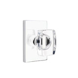 Emtek - Passage, Modern Rectangular Rosette, Windsor Crystal Knob, US26 - Polished Chrome
