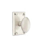 Emtek - Privacy, Arts and Crafts Rectangular Rosette, Egg Knob, US15 - Satin Nickel