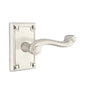 Emtek - Dummy, Arts and Crafts Rectangular Rosette, Rope Lever, US15 - Satin Nickel