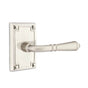 Emtek - Privacy, Arts and Crafts Rectangular Rosette, Turino Lever, RH, US15 - Satin Nickel