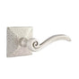 Emtek - Passage, Hammered Rosette, Elan Lever, RH, US15 - Satin Nickel