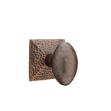 Emtek - Privacy, Hammered Rosette, Hammered Egg Knob, US10B - Oil Rubbed Bronze