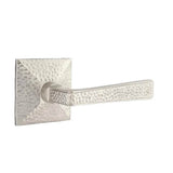Emtek - Passage, Hammered Rosette, Hammered Lever, RH, US15 - Satin Nickel