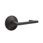 Emtek - Privacy, Modern Rosette, Argos Lever, RH, US10B - Oil Rubbed Bronze