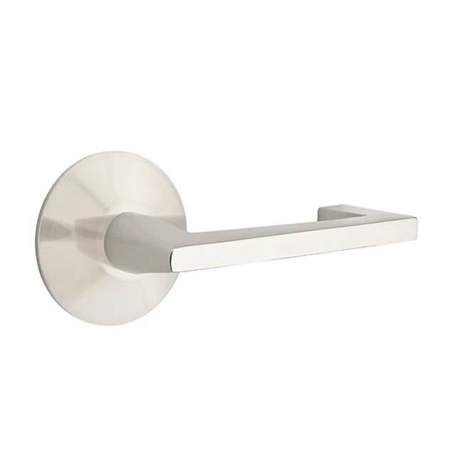 Emtek - Privacy, Modern Rosette, Argos Lever, LH, US15 - Satin Nickel